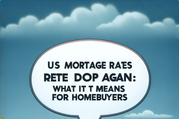 US Mortgage Rates Drop Again: What It Means for Homebuyers